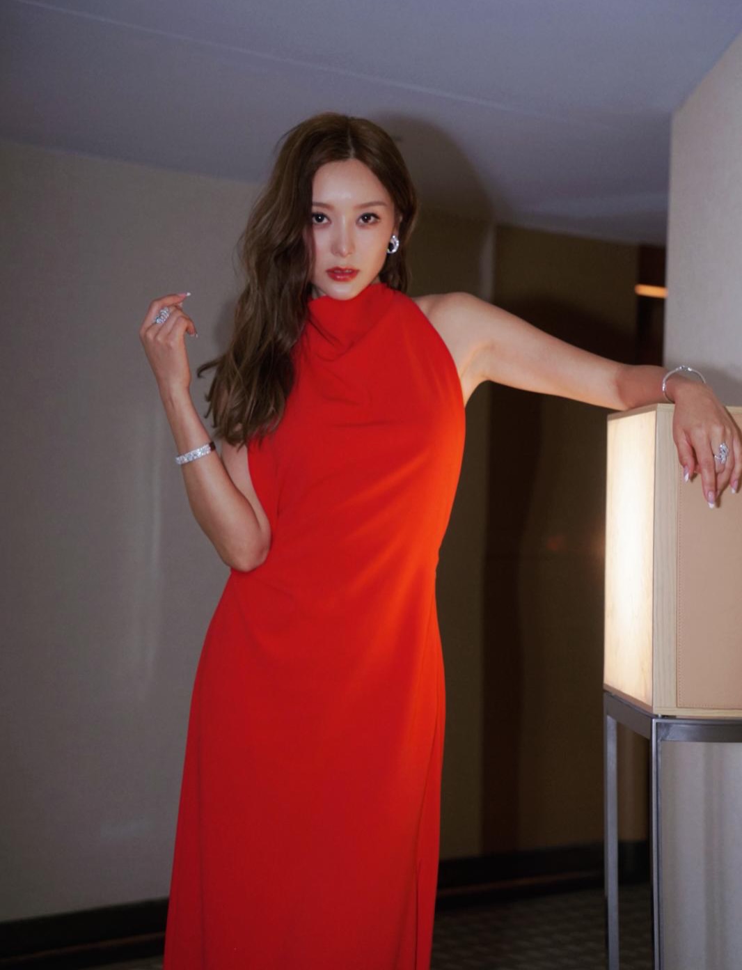Contemporary evening fashion editorial
